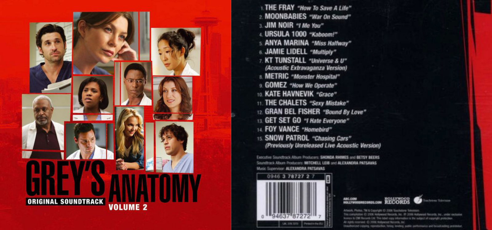 Grey's Anatomy Original Soundtrack Volume 2