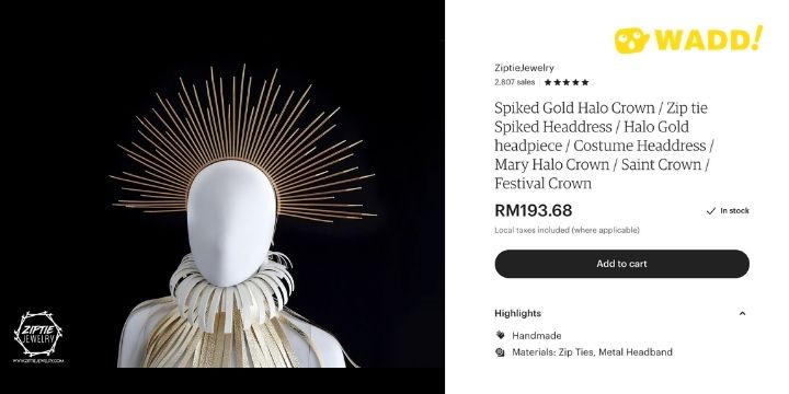 Cable tie accessory: Cable Tie Crown