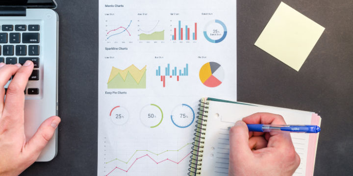 stock photo on charts