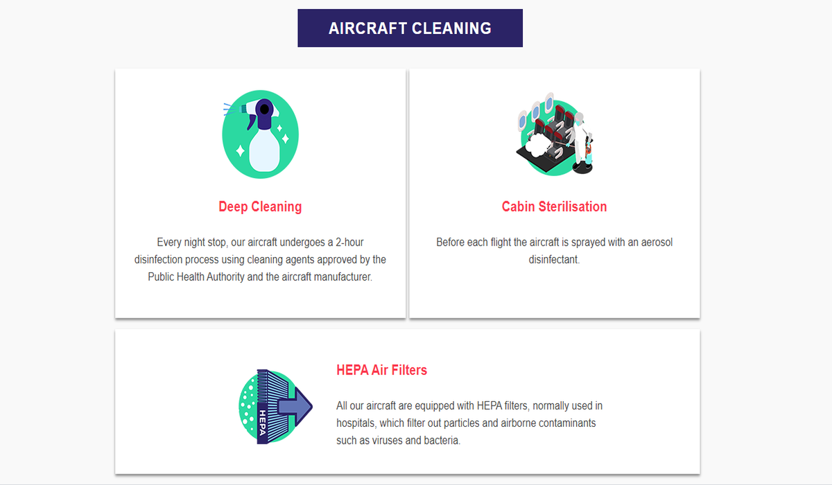 airasia's safety notice during covid