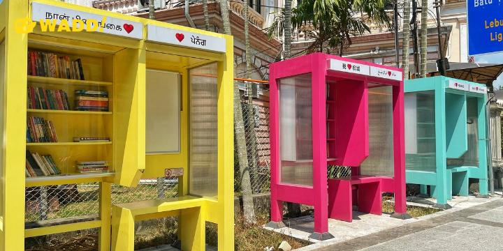 Penang: Abandoned Phone Booths Transformed Into The Cutest Library