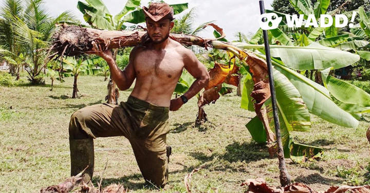 Malaysian Fitness Coach Does Gardening at His Village to Stay Fit and Active During the Pandemic 